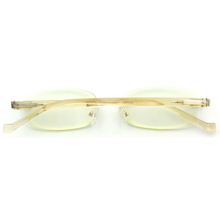 Dachuan Optical DRM368011 China Supplier Rimless Metal Reading Glasses With Cystal Color (1)